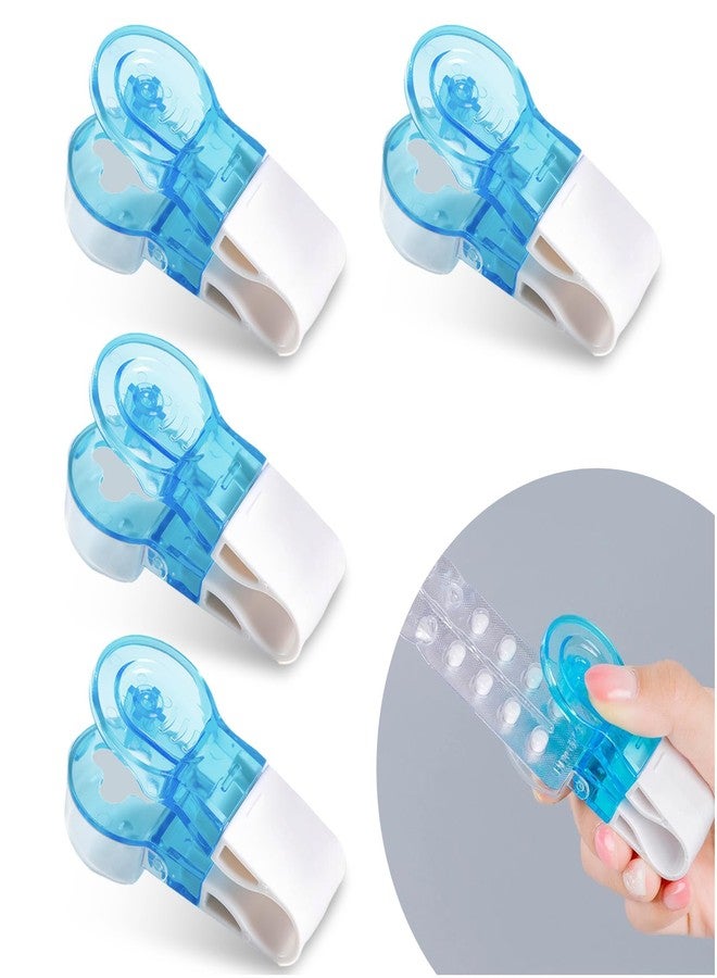 smrtcol Portable Pill Taker 4 Pack Pill Popper for Blister Packs Pills Opener Tool for Nurses Household Gadgets Pills Punchers - Image 1